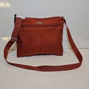 Baggalini Crosbody Travel Bag Nylon Orange New